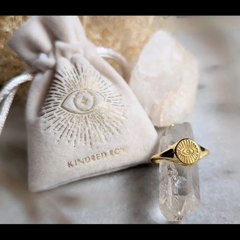 Evil Eye Signet Ring | Kindred Row & Inner Eye Ceramic Dish | Goddess Provisions - Picture 9 of 10